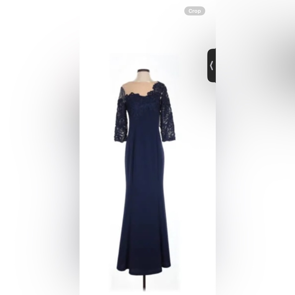 Js Collection Leilani Soutache Lace Detail Mermaid Gown